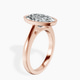 18kt Rose Gold Bezel Set Solitaire Lab Diamond Ring standing product image one