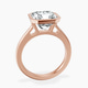 18kt Rose Gold Bezel Set Solitaire Lab Diamond Ring side right image one