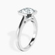 14kt White Gold Bezel Set Solitaire Lab Diamond Ring standing product image one
