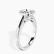 Platinum Bezel Set Solitaire Lab Diamond Ring standing product image one