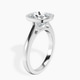 Platinum Bezel Set Solitaire Lab Diamond Ring standing product image one