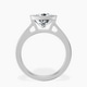 Platinum Bezel Set Solitaire Lab Diamond Ring side right image one