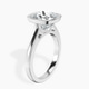14kt White Gold Bezel Set Solitaire Lab Diamond Ring standing product image one