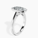 Platinum Bezel Set Solitaire Lab Diamond Ring standing product image one
