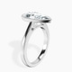 Platinum Bezel Set Solitaire Lab Diamond Ring standing product image one