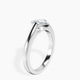 Platinum Bezel Set Solitaire Lab Diamond Ring standing product image one