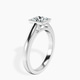 Platinum Bezel Set Solitaire Lab Diamond Ring standing product image one