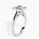 Platinum Bezel Set Solitaire Lab Diamond Ring standing product image one