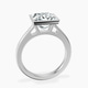 Platinum Bezel Set Solitaire Lab Diamond Ring side right image one