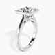 18kt White Gold Bezel Set Solitaire Lab Diamond Ring standing product image one