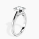18kt White Gold Bezel Set Solitaire Lab Diamond Ring standing product image one
