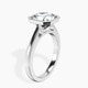 14kt White Gold Bezel Set Solitaire Lab Diamond Ring standing product image one