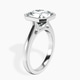 Platinum Bezel Set Solitaire Lab Diamond Ring standing product image one