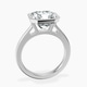 Platinum Bezel Set Solitaire Lab Diamond Ring side right image one