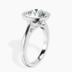14kt White Gold Bezel Set Solitaire Lab Diamond Ring standing product image one