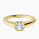 14kt Yellow Gold Bezel Set Solitaire Lab Diamond Ring front image