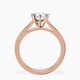 14kt Rose Gold Teagan Solitaire 2mm Lab Diamond Ring side right image one