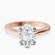 18kt Rose Gold Teagan Solitaire 2mm Lab Diamond Ring front image