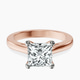 18kt Rose Gold Teagan Solitaire 2mm Lab Diamond Ring front image