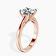 18kt Rose Gold Teagan Solitaire 2mm Lab Diamond Ring standing product image one