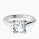 10kt White Gold Teagan Solitaire 2mm Lab Diamond Ring front image