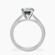 10kt White Gold Teagan Solitaire 2mm Lab Diamond Ring side right image one
