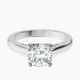 10kt White Gold Teagan Solitaire 2mm Lab Diamond Ring front image