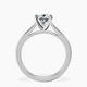 10kt White Gold Teagan Solitaire 2mm Lab Diamond Ring side right image one