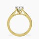 18kt Yellow Gold Teagan Solitaire 2mm Lab Diamond Ring side right image one