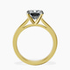 18kt Yellow Gold Teagan Solitaire 2mm Lab Diamond Ring side right image one