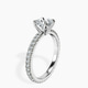 Platinum Claire Full Eternity Lab Diamond Ring standing product image one