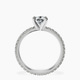 Platinum Claire Full Eternity Lab Diamond Ring side right image one