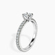 Platinum Claire Full Eternity Lab Diamond Ring standing product image one