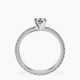 Platinum Claire Full Eternity Lab Diamond Ring side right image one