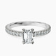 Platinum Claire Full Eternity Lab Diamond Ring front image