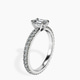 Platinum Claire Full Eternity Lab Diamond Ring standing product image one