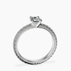 Platinum Claire Full Eternity Lab Diamond Ring side right image one