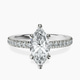 Platinum Claire Full Eternity Lab Diamond Ring front image