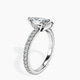 Platinum Claire Full Eternity Lab Diamond Ring standing product image one