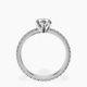 Platinum Claire Full Eternity Lab Diamond Ring side right image one