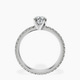 Platinum Claire Full Eternity Lab Diamond Ring side right image one