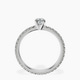 Platinum Claire Full Eternity Lab Diamond Ring side right image one