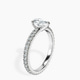 Platinum Claire Full Eternity Lab Diamond Ring standing product image one