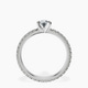 Platinum Claire Full Eternity Lab Diamond Ring side right image one