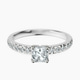 Platinum Venetia Half Eternity Lab Diamond Ring front image