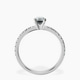 Platinum Venetia Half Eternity Lab Diamond Ring side right image one