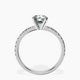 Platinum Venetia Half Eternity Lab Diamond Ring side right image one