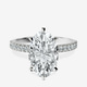10kt White Gold Mereia Secret Halo Lab Diamond Ring front image