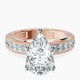 14kt Rose Gold Regalia Milgrain Lab Diamond Ring front image