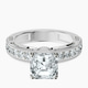 Platinum Regalia Milgrain Lab Diamond Ring front image